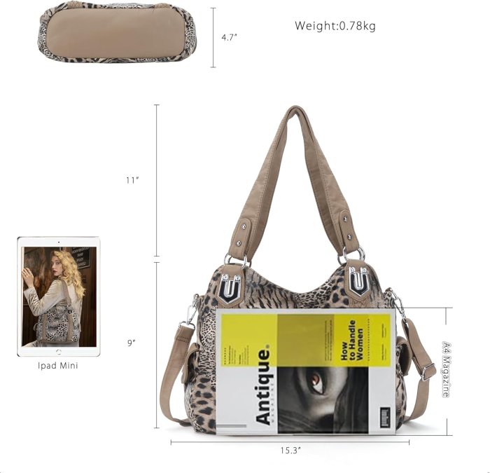 Angel Barcelo Beige Leather Hobo Bag (image 3)