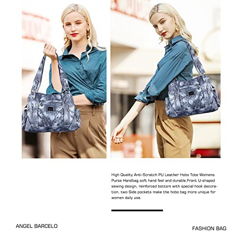 Angel Barcelo Blue Hobo Crossbody Bag (image 5)