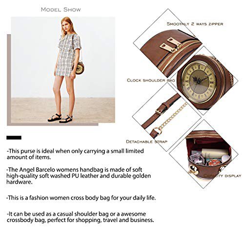 Angel Barcelo Brown Crossover Shoulder Bag (image 3)