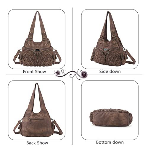 Angel Barcelo Brown Hobo Shoulder Bag (image 2)