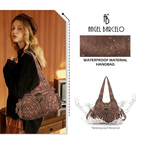 Angel Barcelo Brown Hobo Shoulder Bag (image 4)