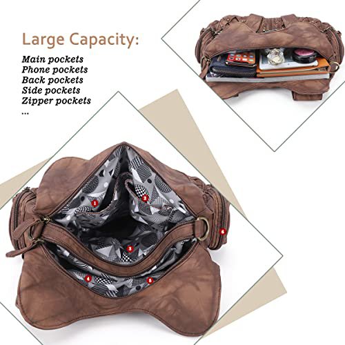 Angel Barcelo Brown Hobo Shoulder Bag (image 5)