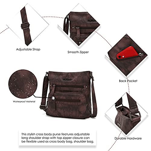 Angel Barcelo Coffee Crossbody Bag (image 3)