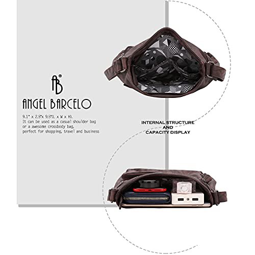 Angel Barcelo Coffee Crossbody Bag (image 4)