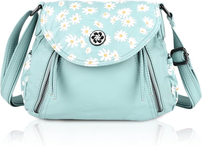 Angel Barcelo Functional Soft Leather Crossbody Bag