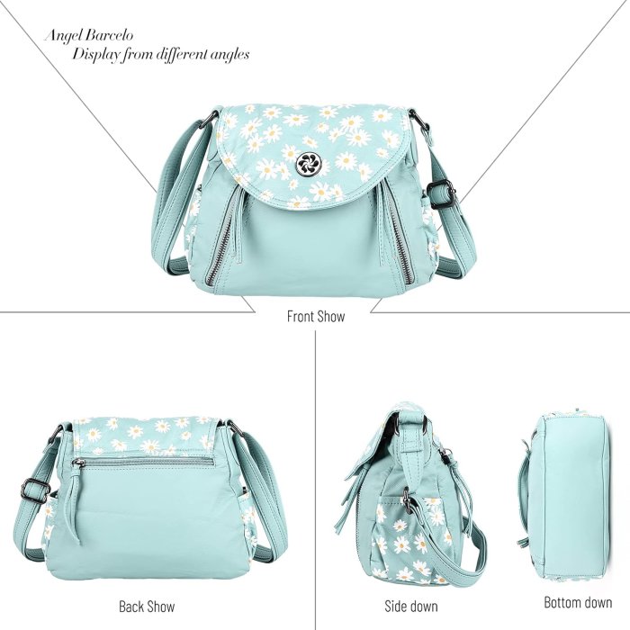 Angel Barcelo Functional Soft Leather Crossbody Bag (image 3)
