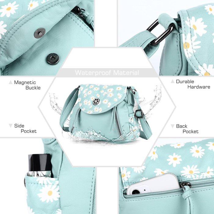 Angel Barcelo Functional Soft Leather Crossbody Bag (image 4)