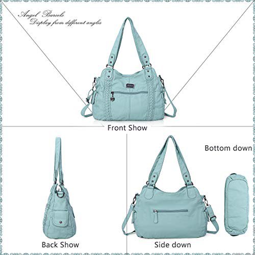 Angel Barcelo Green Leather Hobo Bag (image 2)