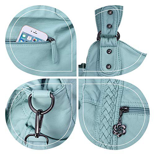 Angel Barcelo Green Leather Hobo Bag (image 3)