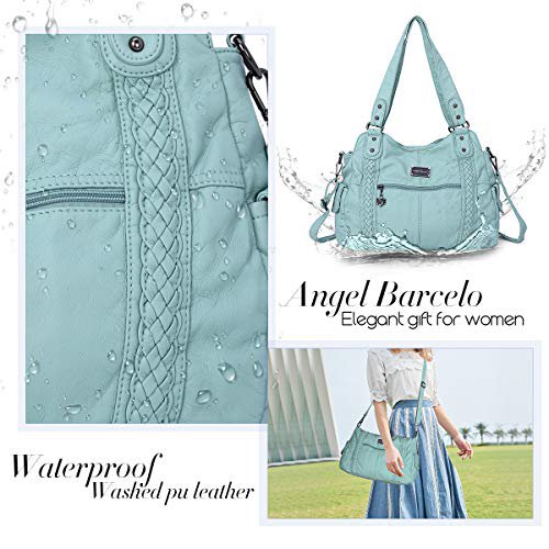 Angel Barcelo Green Leather Hobo Bag (image 4)