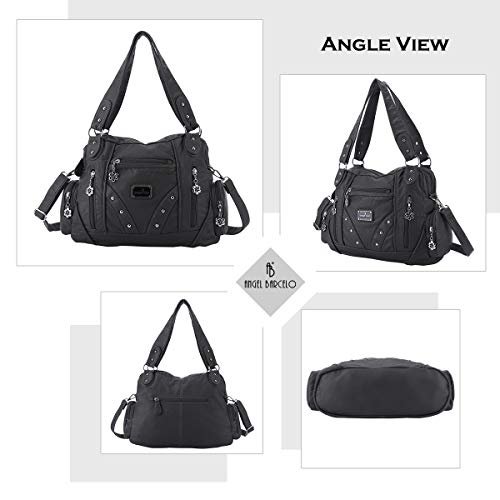 Angel Barcelo Grey Hobo Crossbody Bag (image 2)