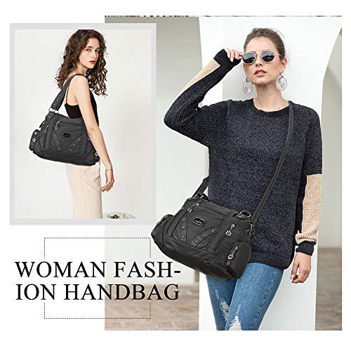 Angel Barcelo Grey Hobo Crossbody Bag (image 5)