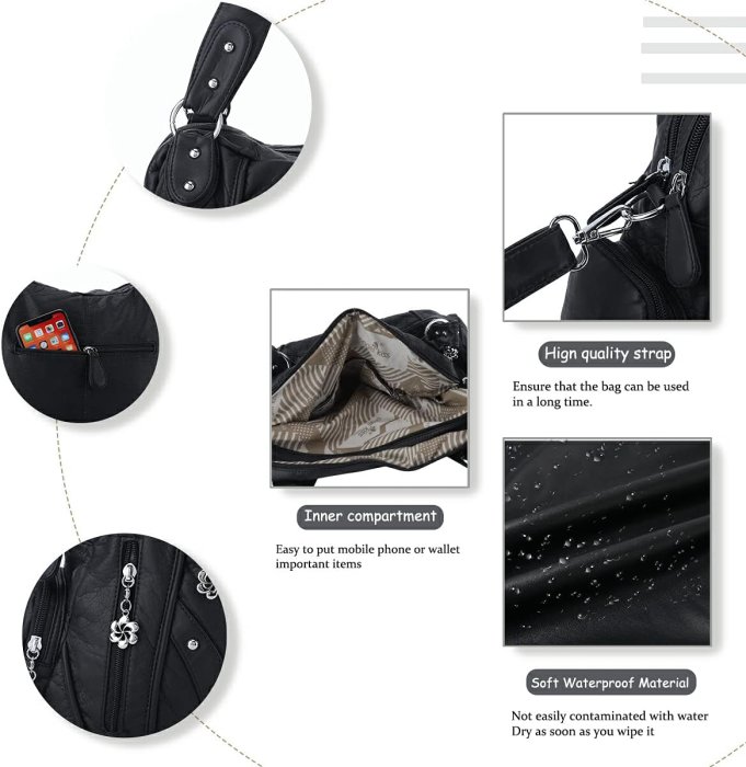Angel Barcelo Hobo Crossbody Bag (image 4)