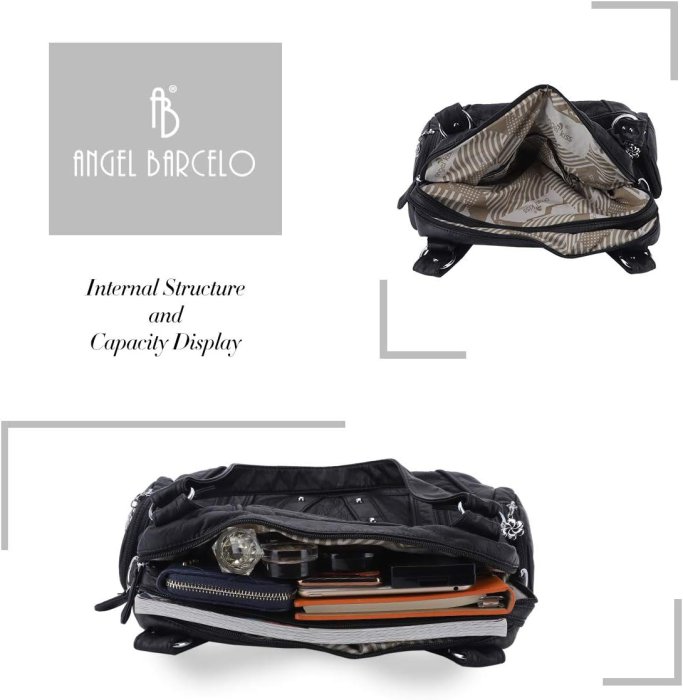 Angel Barcelo Hobo Crossbody Bag (image 5)