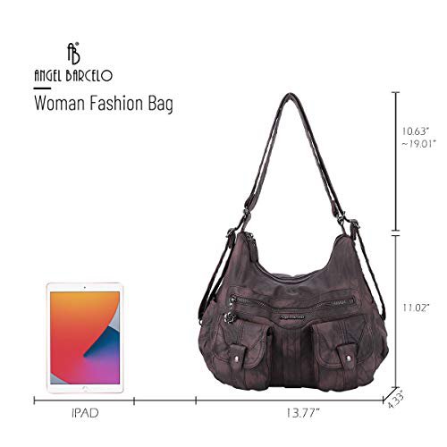 Angel Barcelo Large Leather Backpack Purse