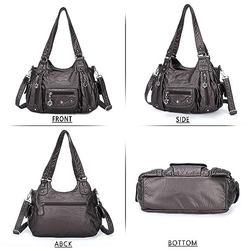 Angel Barcelo PU Leather Hobo Shoulder Bag (image 2)