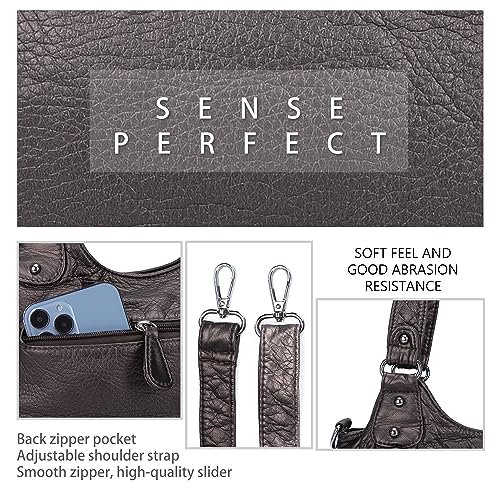 Angel Barcelo PU Leather Hobo Shoulder Bag (image 3)