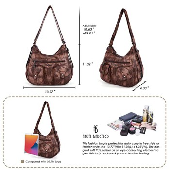 Angel Barcelo Soft Leather Crossbody Bag (Fashion Brown)