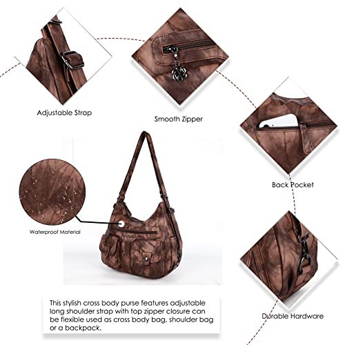 Angel Barcelo Soft Leather Crossbody Bag (Fashion Brown) (image 3)