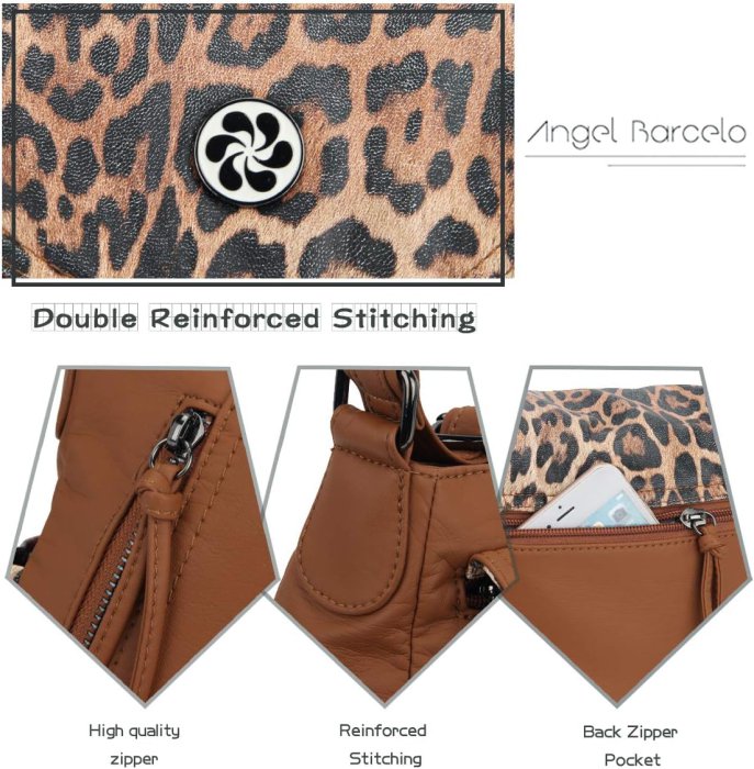 Angel Barcelo Soft Leather Crossbody Bag (Ideal Gift) (image 4)