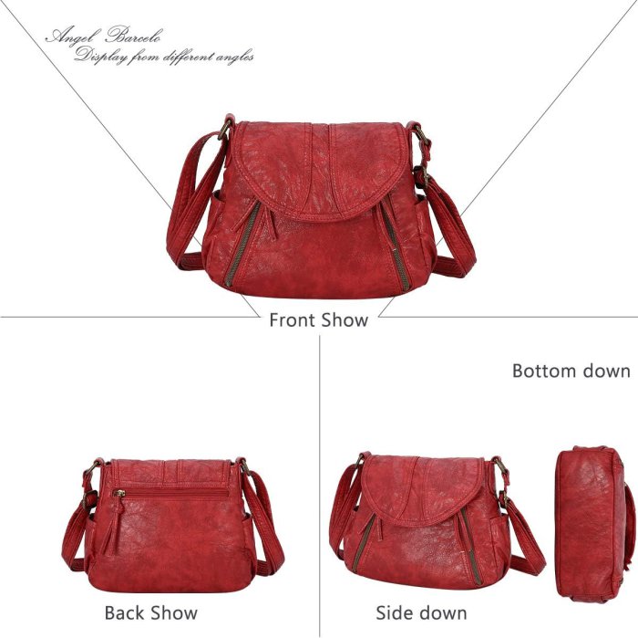 Angel Barcelo Soft Leather Crossbody Bag (image 3)