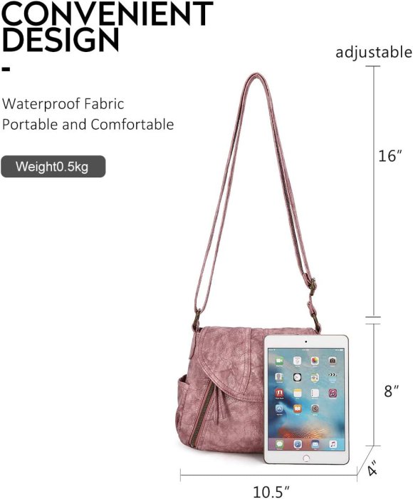 Angel Barcelo Soft Leather Crossbody Lightweight Bag (image 2)