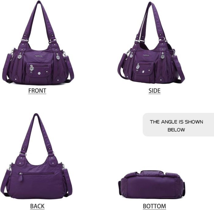 Angel Barcelo Soft PU Leather Crossbody Bag (image 3)
