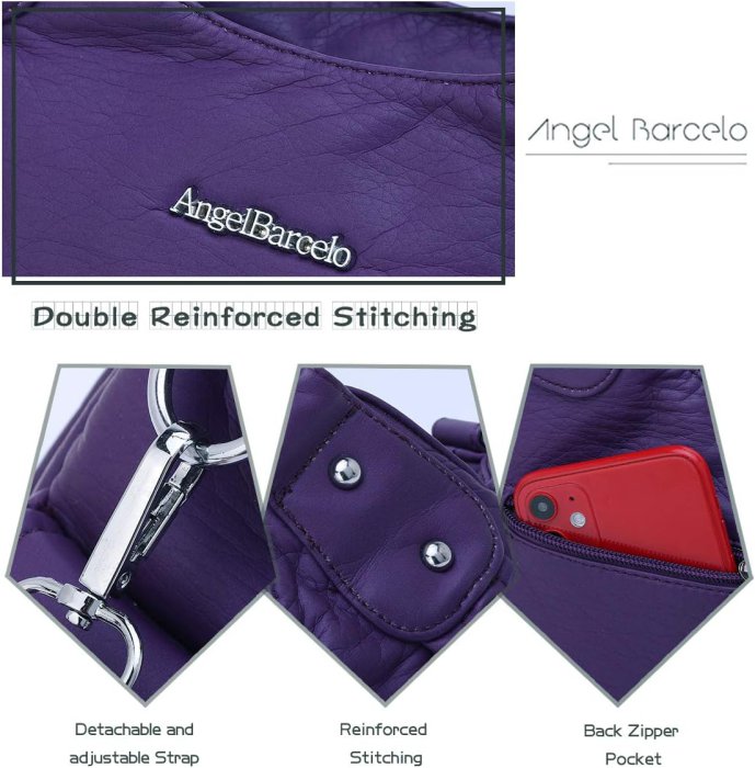 Angel Barcelo Soft PU Leather Crossbody Bag (image 4)