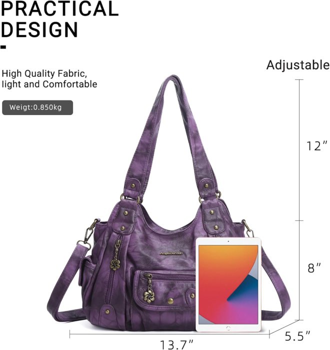 Angel Barcelo Soft PU Leather Crossbody Purse (image 2)