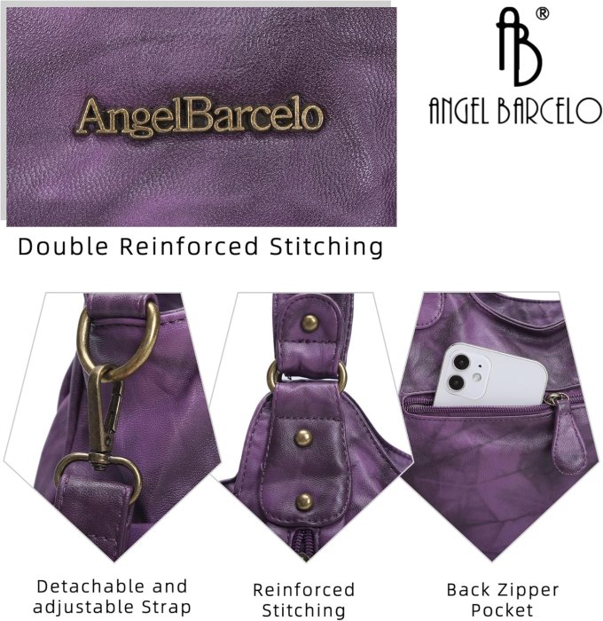 Angel Barcelo Soft PU Leather Crossbody Purse (image 4)