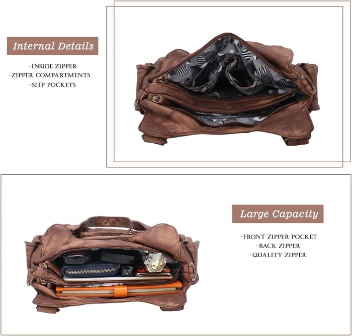 Angel Barcelo Soft PU Leather Crossbody Purse daily Activities (image 5)