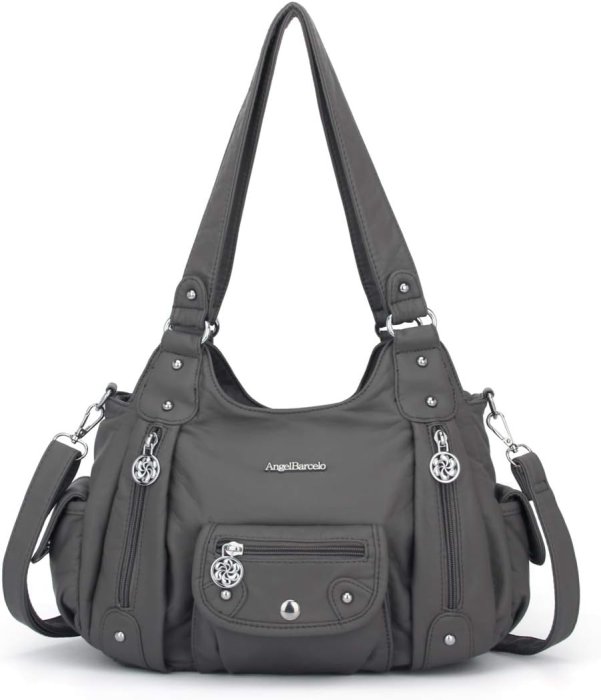 Angel Barcelo Soft PU Leather Crossbody Purse for Easy Organization
