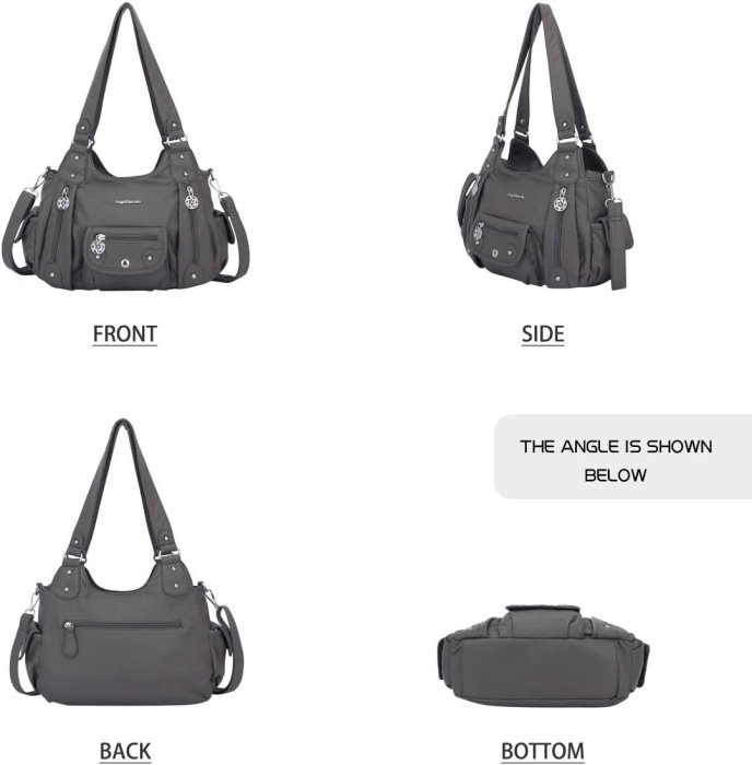 Angel Barcelo Soft PU Leather Crossbody Purse for Easy Organization (image 3)