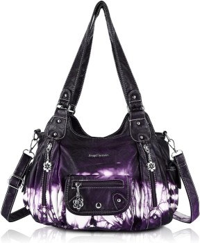 Angel Barcelo Soft PU Leather Crossbody Purse for School