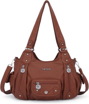Angel Barcelo Soft PU Leather Crossbody Purse for Shopping