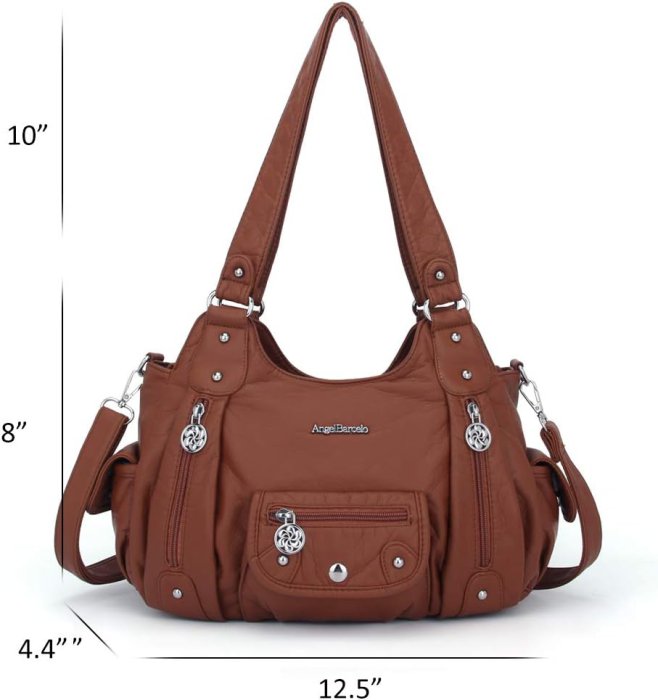 Angel Barcelo Soft PU Leather Crossbody Purse for Shopping (image 2)