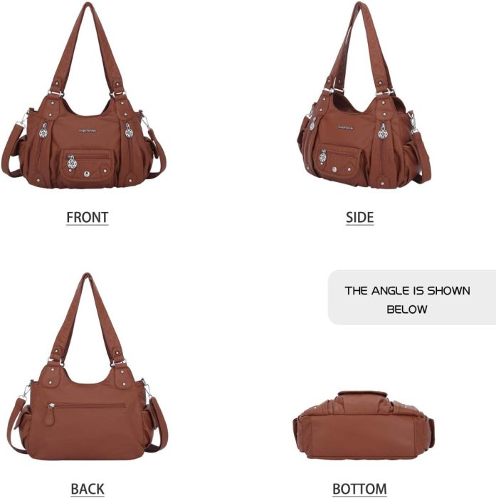 Angel Barcelo Soft PU Leather Crossbody Purse for Shopping (image 3)