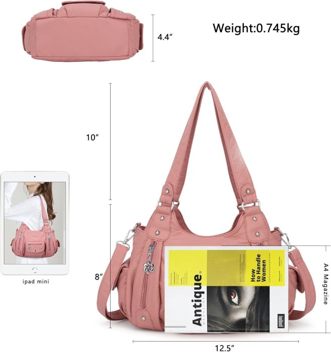 Angel Barcelo Soft PU Leather Crossbody Purse for travel (image 2)