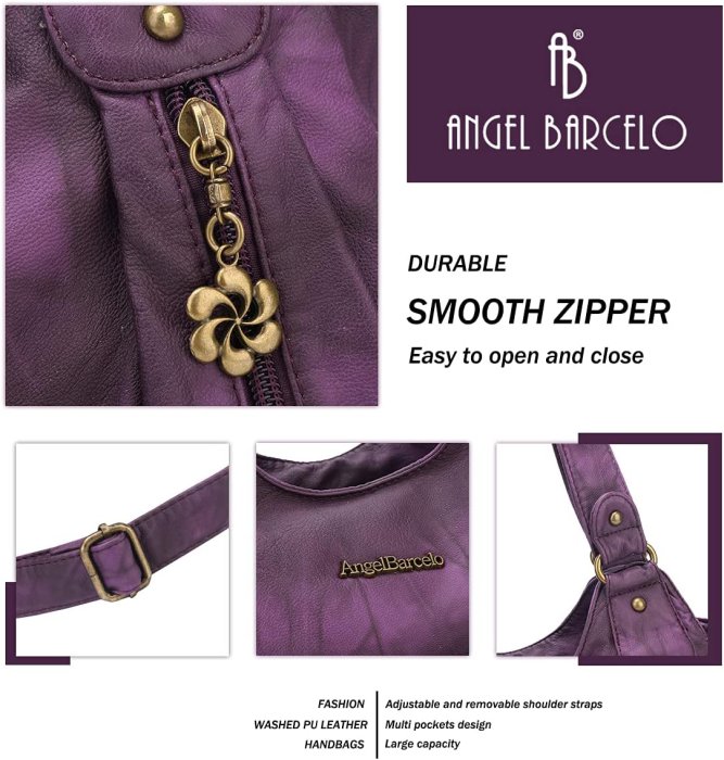 Angel Barcelo Soft PU Leather Crossbody Purse for Work (image 4)