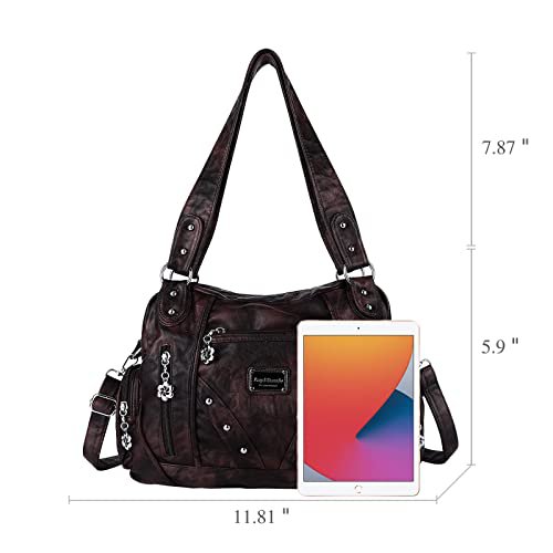 Angel Barcelo Soft PU Leather Hobo Shoulder Bag