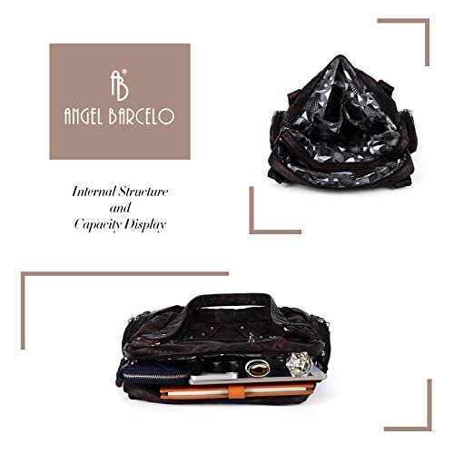 Angel Barcelo Soft PU Leather Hobo Shoulder Bag (image 4)