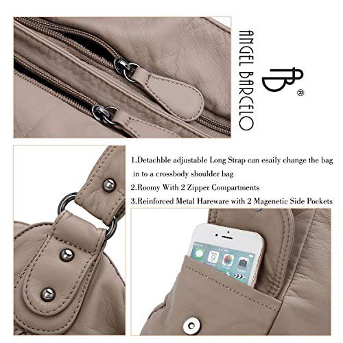 Angel Barcelo Soft PU Leather Hobo Shoulder Bag (image 3)