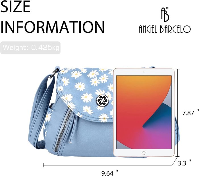 Angel Barcelo Stylish and Functional Soft Leather Crossbody Bag (image 2)