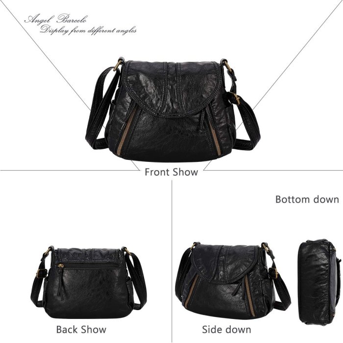 Angel Barcelo Soft Leather Crossbody Bag (image 3)
