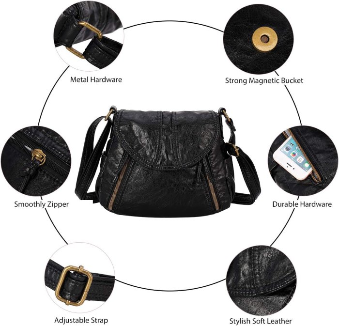 Angel Barcelo Soft Leather Crossbody Bag (image 4)