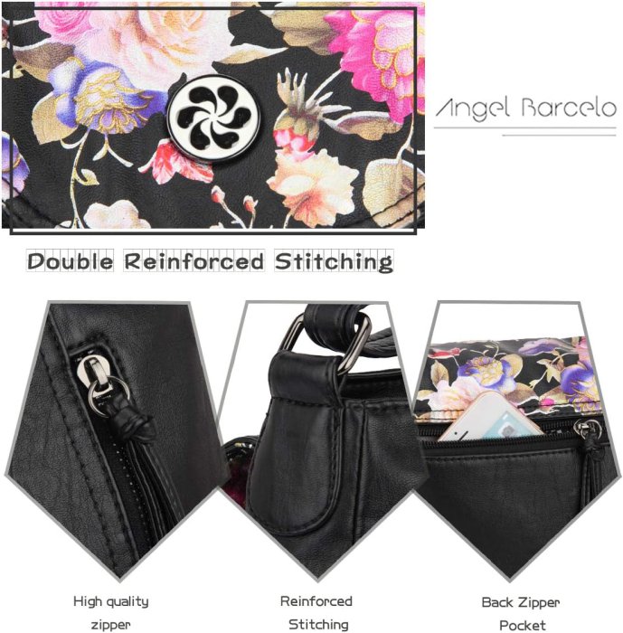 Angel Barcelo Ultra Soft Leather Crossbody Bag (image 4)