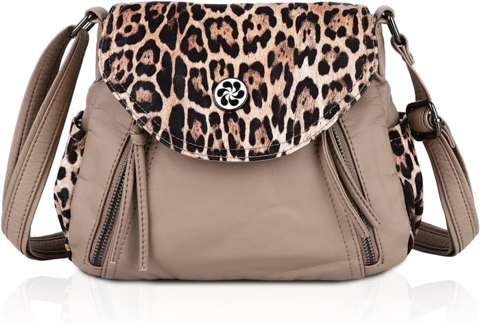 Angel Barcelo Well Organized Soft Leather Crossbody Bag