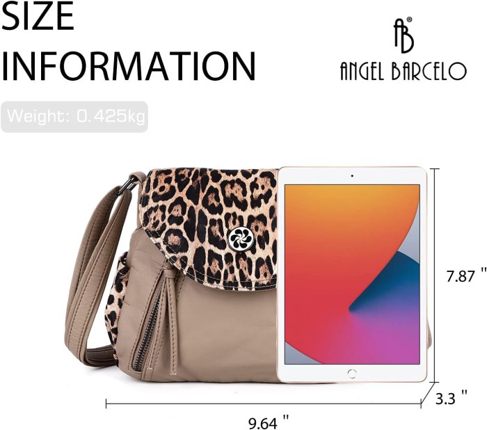 Angel Barcelo Well Organized Soft Leather Crossbody Bag (image 2)