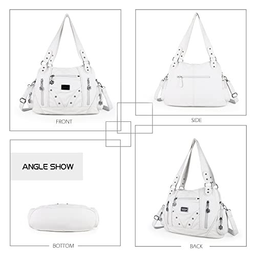 Angel Barcelo White Hobo Crossbody Bag (image 2)