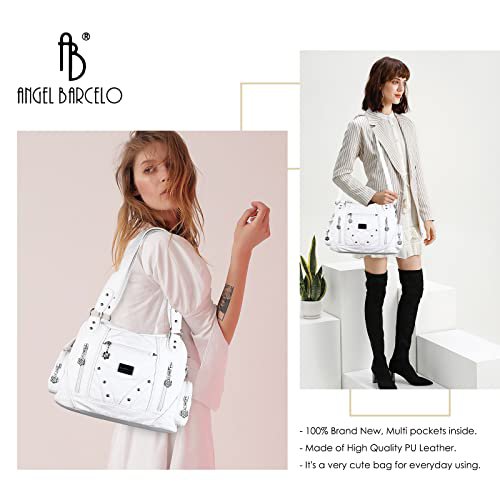 Angel Barcelo White Hobo Crossbody Bag (image 5)